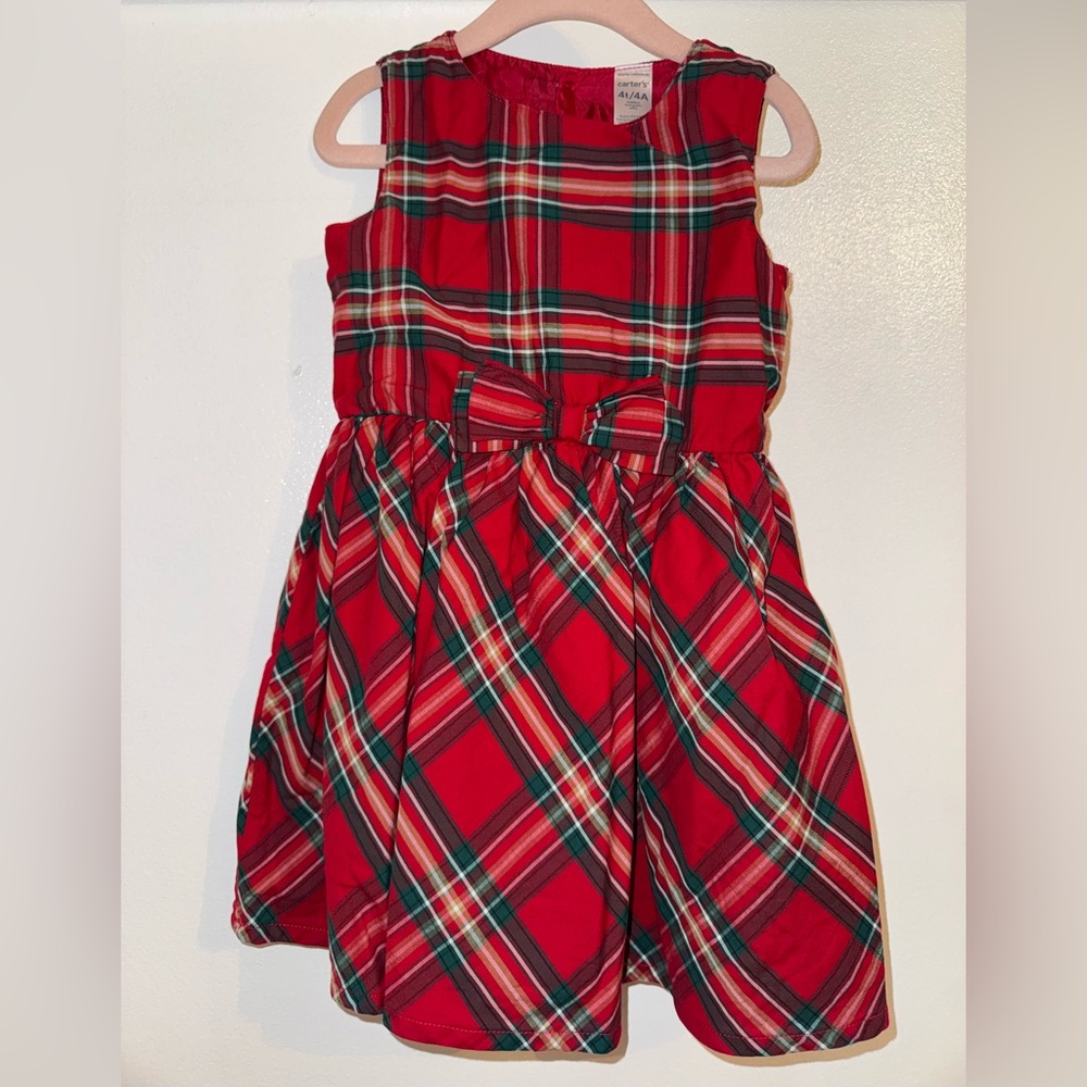 Carter's Red Plaid Formal Dress